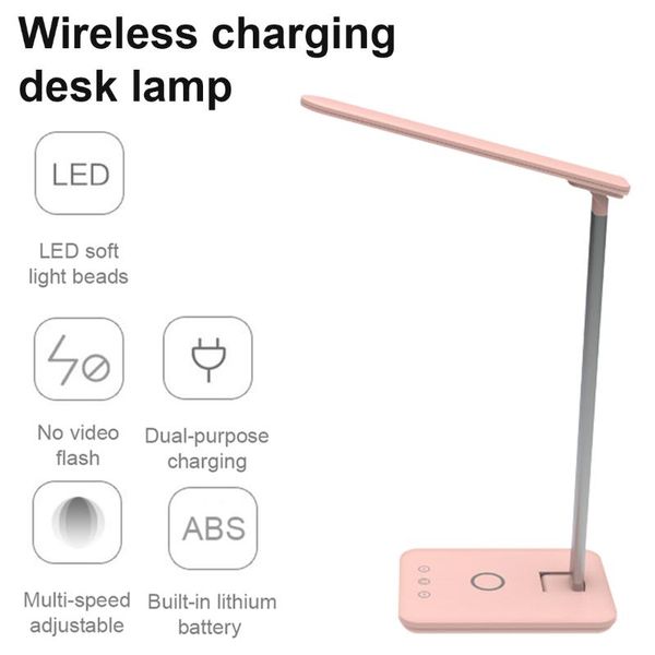 

table lamps 10w 2 in 1 led desk lamp multi-function home lighting eye protect reading light touch dimmable foldable rotatable