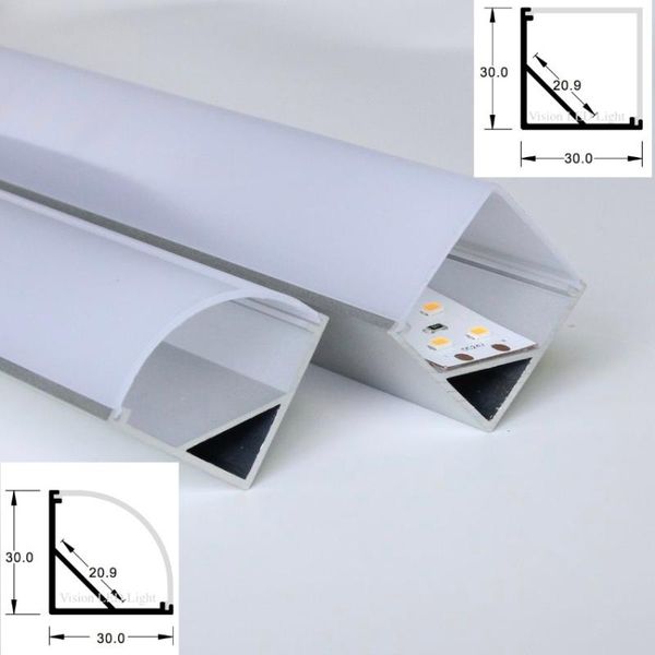 

10m(10pcs) a lot, 1m per piece, 30x30mm ap3030a/b aluminum profile for led flexible strips light