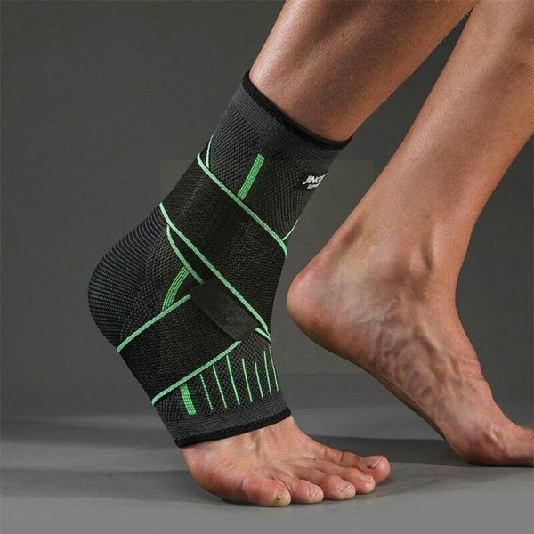 

ankle support sports compression mountain basketball gear protective orthosis running climbin t5o7, Blue;black