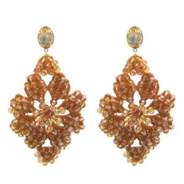 

dangle & chandelier large size crystal drop earrings for wome big bohemian handmade long fashion jewelry accessories, Silver