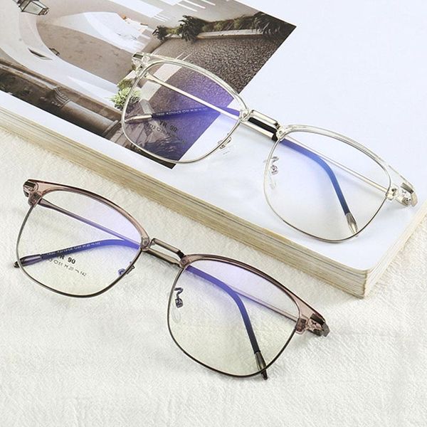 

sunglasses anti blue light glasses blocking filter round computer men women super frame eyeglasses pink clear spectacles, White;black