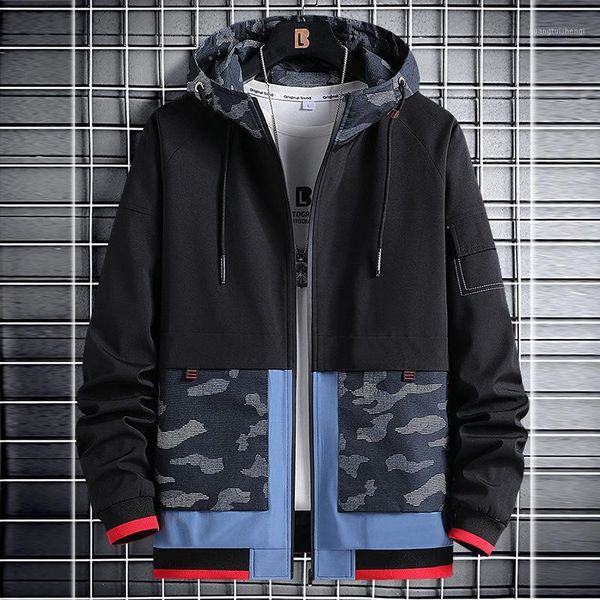 

men's jackets 2021 spring and autumn korean version of the over size jacket windproof large loose thin gradient color, Black;brown