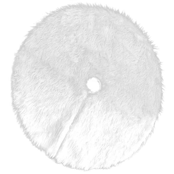 

christmas decorations pure white long hair tree skirt plush decoration 90cm