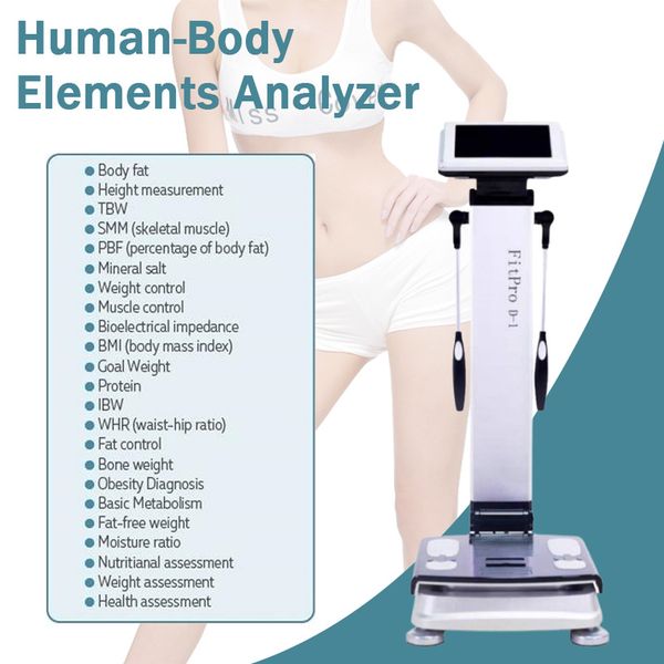 

slimming machine vertical human body element analysis scan fat test machine health inbody composition analyzing for analyzer device