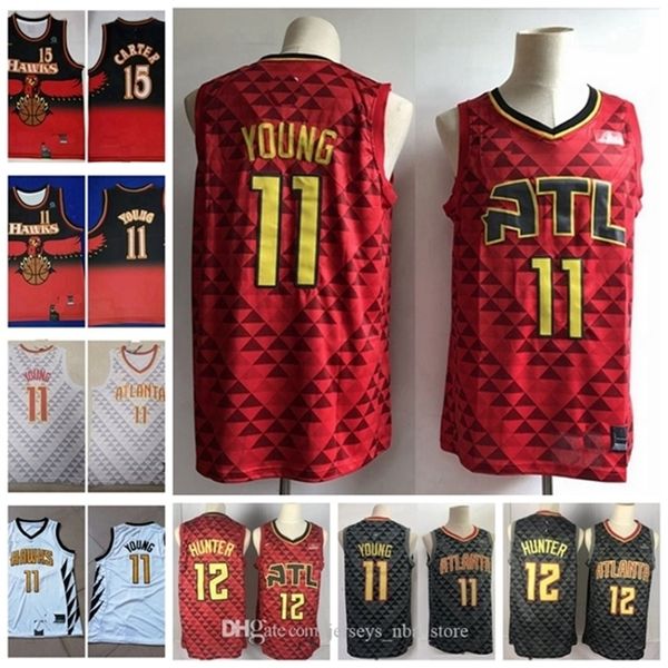 

09Basketball jerseys Home Cheap 11 Young Vince 15 Carter De'Andre 12 Hunter Trae Stitched Shirts Size S-XXL, Color1