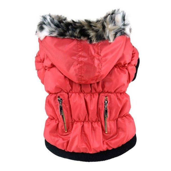 

dog apparel pets pet clothing waterproof coat small dogs puppy hoodie thick jacket clothes outwear costume