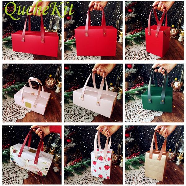 

gift wrap 5pcs chirstmas portable paper box wedding party favor bag packaging candy chocolate moon cake boxes baby shower packing