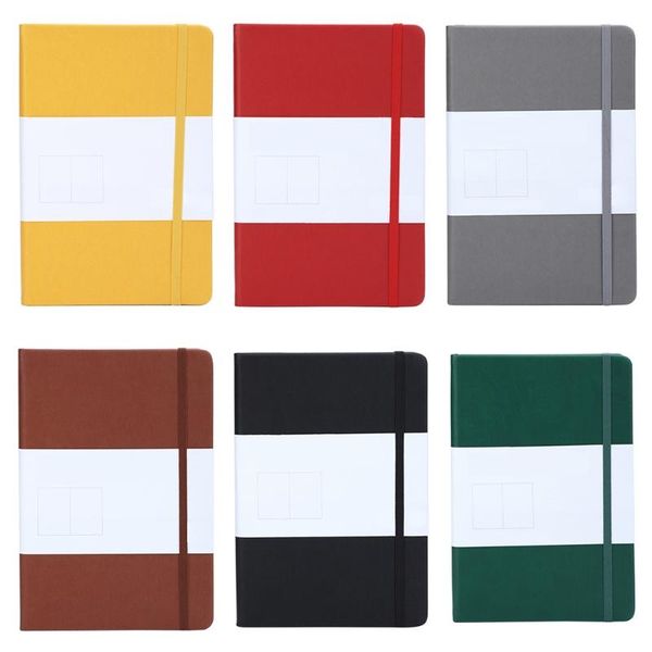 

notepads a5 students dotted notebook pitch 5mm pu leather journal writing business notepad office forcschool, Purple;pink