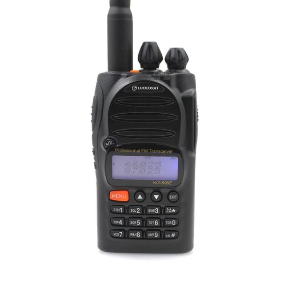 

walkie talkie wouxun kg-699e 66-88mhz handheld two way radio dual display professional fm transceiver
