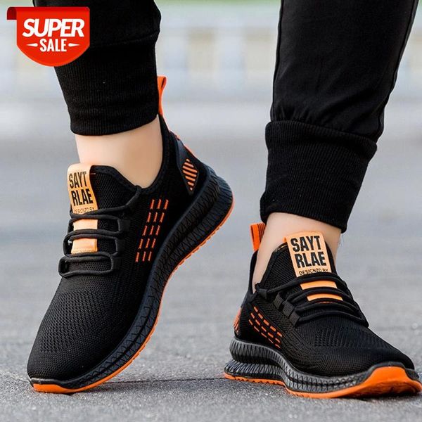

fashion sneakers men vulcanized shoes air mesh mens trainers lightweight casual black footware tenis #mc9l