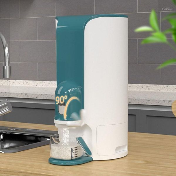

storage bottles & jars rice dispenser household food grade containers box kitchen organizer cereal can store 12kg bucket