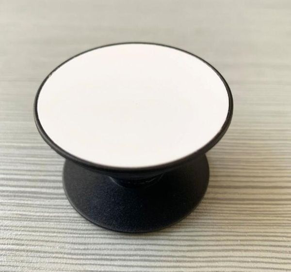

party favor 20pcs circle cell phones holder with groove blank aluminum sublimation insert for custom customized grip phone stand mount f4qt