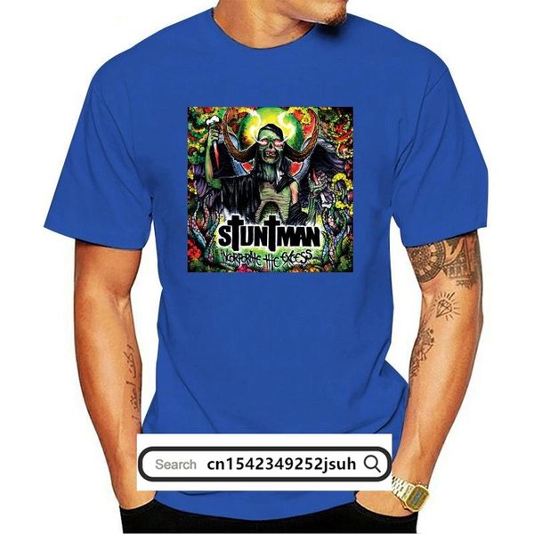 

men's t-shirts stuntman rock incorporar o excesso preto camiseta masculina tamanho s a xxxl, White;black