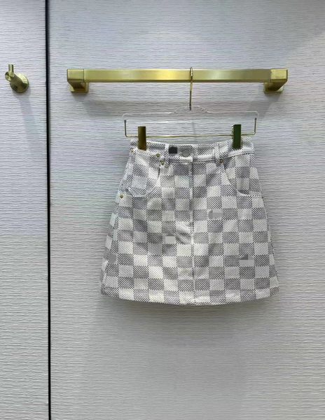 

2022 spring summer designer skirts fashion print brand same style luxury women a skirts 1113-1, Black