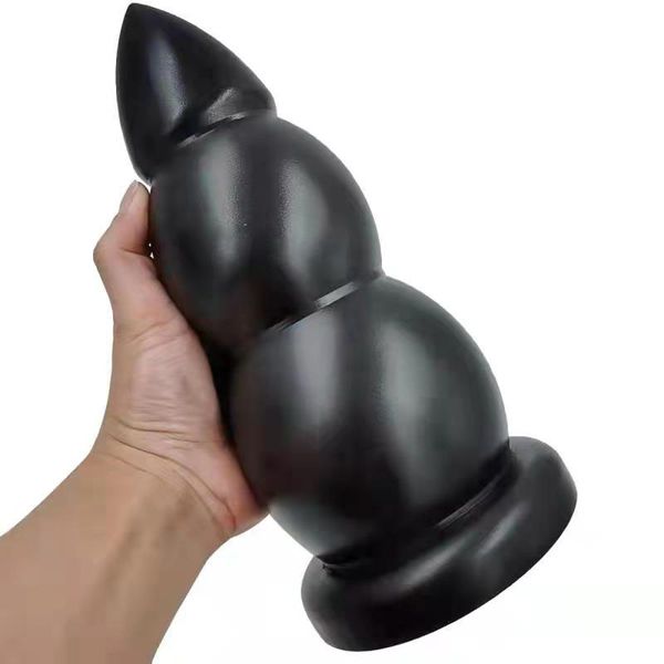 Novo !Enorme anal vibrador punho cinta em grande butt plug puxar grânulo brinquedos sexy para mulheres masturbadores massagem de próstata