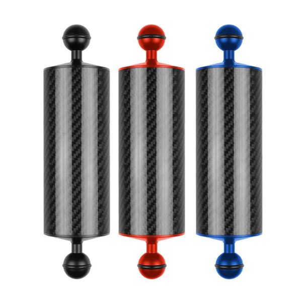 

pool & accessories 60mm 8 inch carbon fiber float buoyancy dual ball floating arm diving camera tray for /smartphones