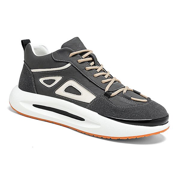

autumn and winter men's shoes plush thickened warm snow cotton padded high sports leisure thick soled dad tide, Black