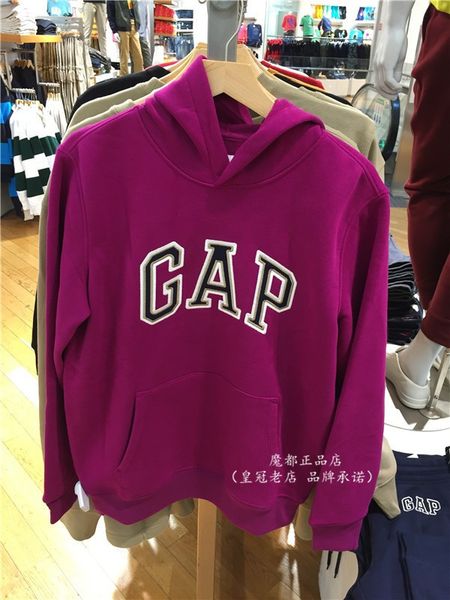 

brand hoodie gap men's pullover hooded sweater 791339 new long sleeve men's couple 618862, Black