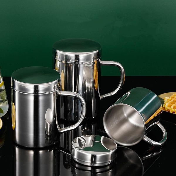 

mugs stainless steel beer coffee mug double layer insulation milk juice winebowl travel portable tea water thermal cup home drinkware