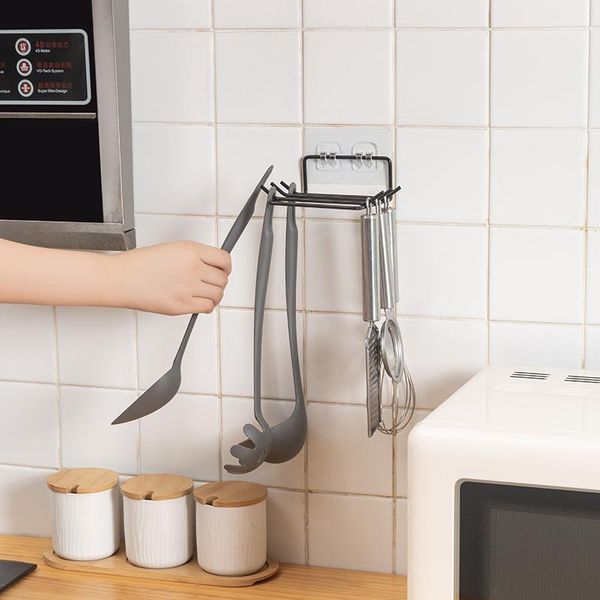 

kitchen storage & organization wall mounted hook 1pcs multi purpose iron shelf for household 2colors durable