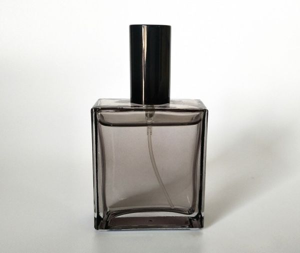

50ml flat square glass perfume bottle spray cosmetic empty wholesale