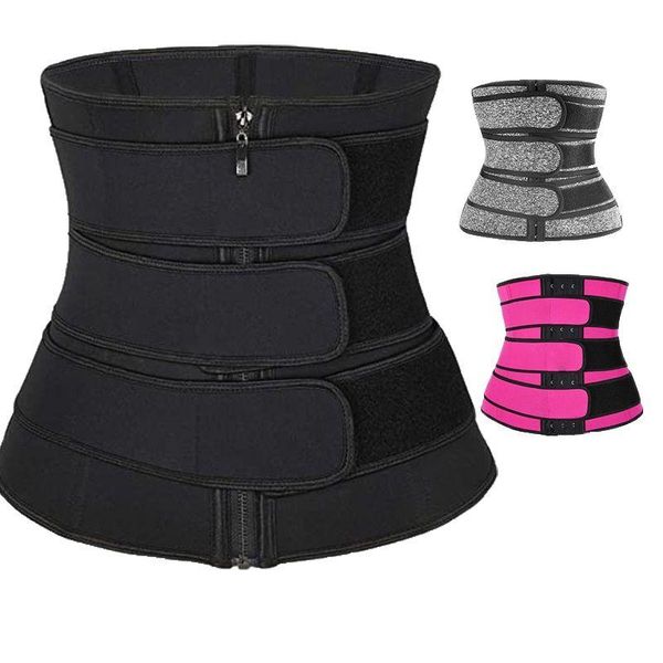 

women's shapers corset and waist cincher bustiers breasted workout corselet corsets zipper lingerie slimming belt, Black;white