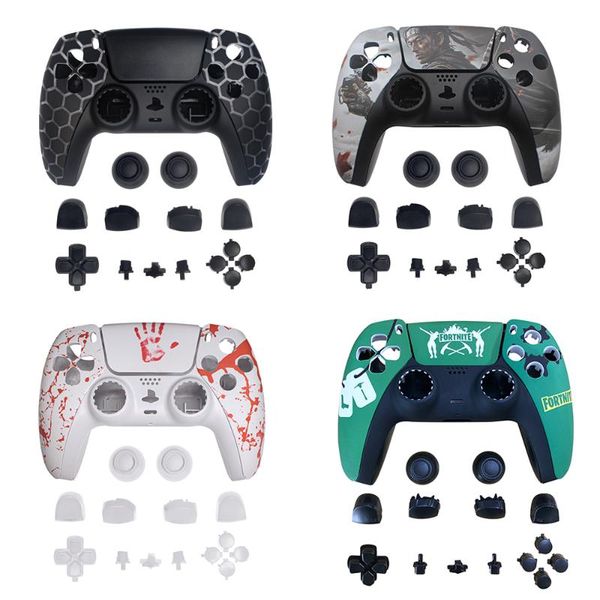 

game controllers & joysticks wireless ps5 controller gamepad replacement shell for dualsense button trim front and rear cover accessories