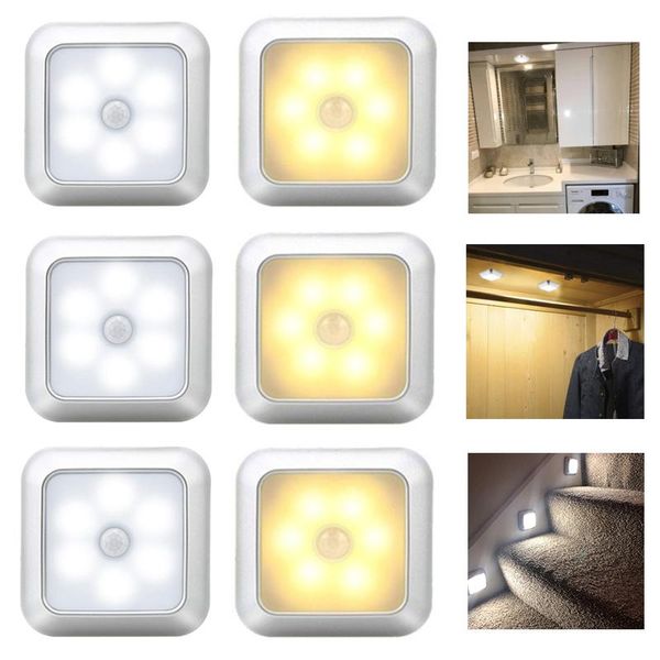 

motion sensor led under cabinet light wireless night lamp wardrobe kitchen bedroom smart wake up stair