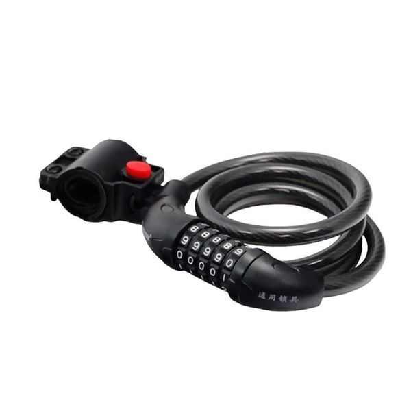 

bike locks 5 digit heavy duty 120cm combination lock security bicycle cable chain for scooter bicycles motorcycles