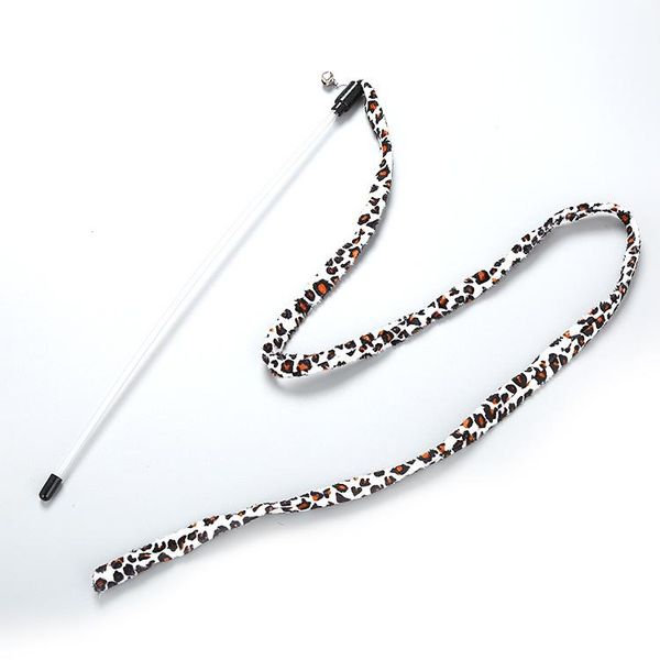 

cat toys plastic pole leopard teaser stick interactive toy in stock pet products