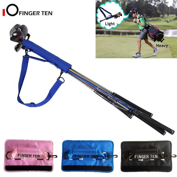 Leichte Minigolf-Schlägertasche, Driving Range, Kurs-Trainingskoffer, Schwarz, Blau, Rosa, für Männer, Frauen, Kinder, 201027