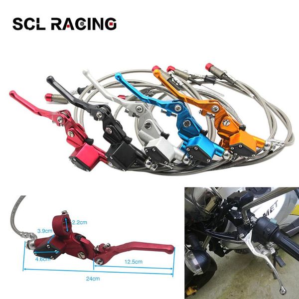 

motorcycle brakes scl racing moto hydraulic clutch 1200mm lever master cylinder for 125-250cc vertical engine off road dirt bike
