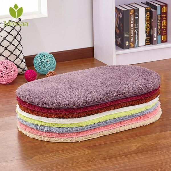 

bath mats non-slip cashmere matscashmere oval carpet bathroom shower door mat household kitchen absorbent soft rug