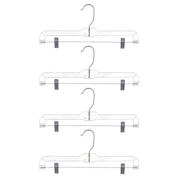 

hangers & racks 4pcs pants plastic skirt drying with clips displaying rack