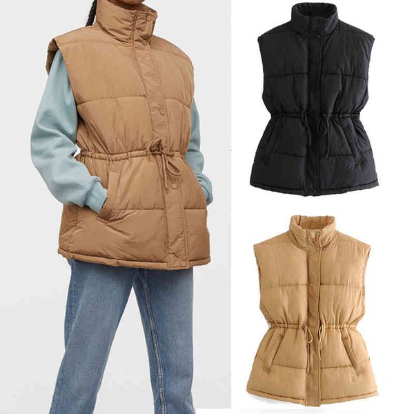 

female fashions winter vest hood long coats cotton women's clothing outerwear chic, White