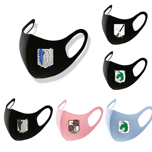 

costume accessories anime attack on titan cosplay eren levi mask mikasa wings liberty om military police atation guard trainee squad ma, Silver