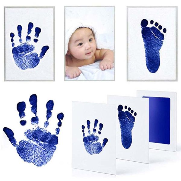 

baby footprints handprint ink pads safe non-toxic ink pads kits for baby shower baby paw print pad foot print pad inkless