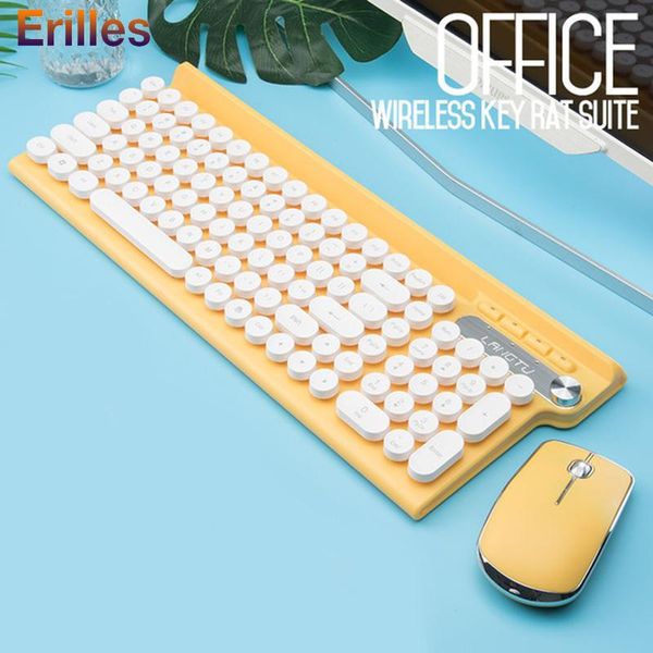 

2.4g wireless keyboard and mouse 2400dpi ultra thin full-size computer pc accessories rechargeable wirelss combos