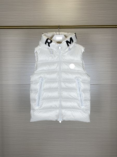 

luxury france men's vests desinger brand couple high-neck fashion trendy waistcoat and vest all-match windproof, Black;white