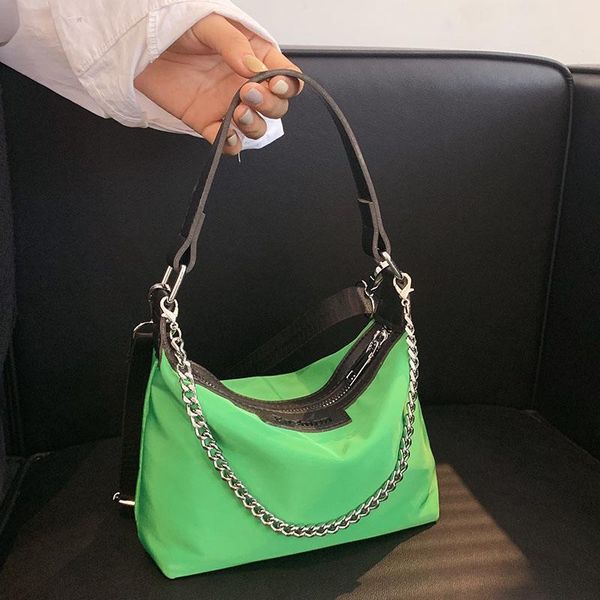 

evening bags nylon shoulder handbags for women mini armpit vintage green canvas clutches purse crossbody bag retro hobos