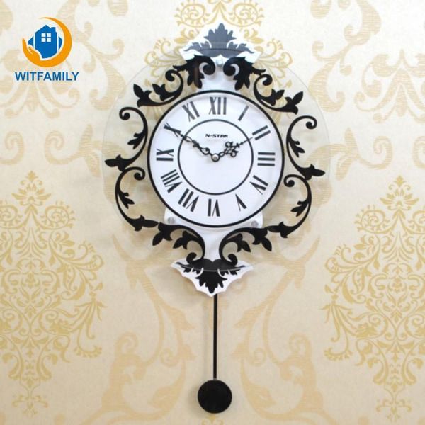 

fashion creative living room bedroom pendant personality wall clocks modern decorative european silent swing clock
