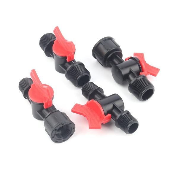 

watering equipments 10pcs 1/2" 3/4" double male thread/female to thread direct valve loose joint agriculture garden lawn irrigatio