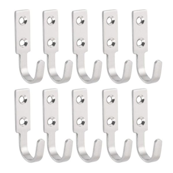 

10pcs multifunctional stainless steel storage hooks organizers & rails