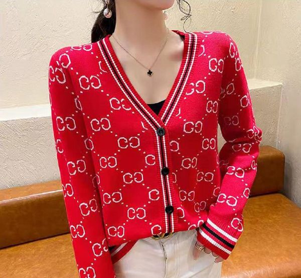 2022GG Woman suéter moda jackets de lã de casacos Cardigan Knits Designers G Capuzes para homens Mulheres vestir suéteres