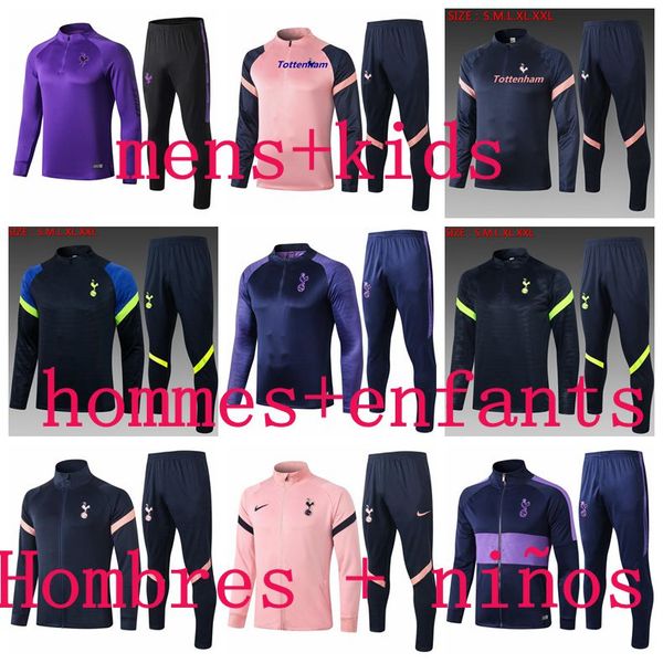 

21 22 kane tracksuits tot mens jacket tottenham training suits soccer jacket tracksuits sportwear son football training suit, Gray