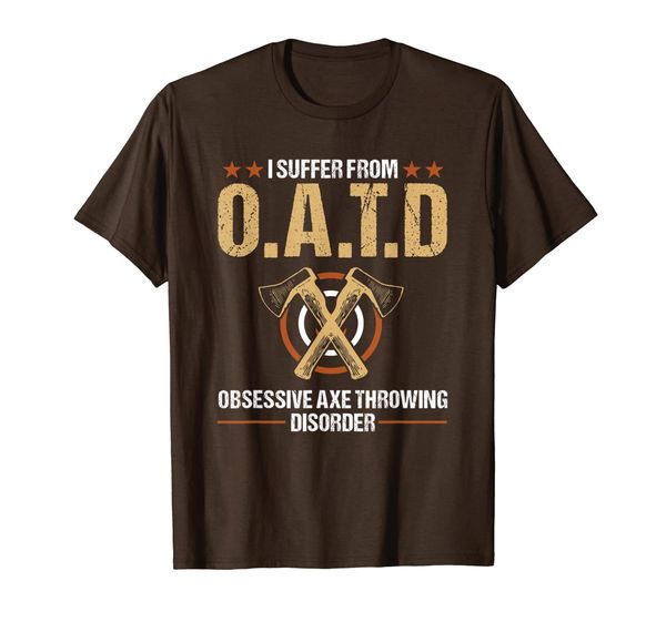 

axe throwing funny o.a.t.d. lumberjack hatchet thrower gift t-shirt, White;black