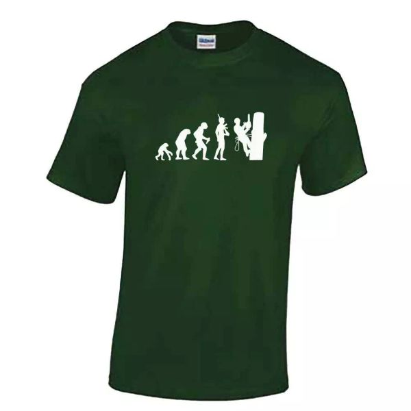 

mens tree surgeon evolution tshirt - landscaper axe chainsaw tree surgery, White;black