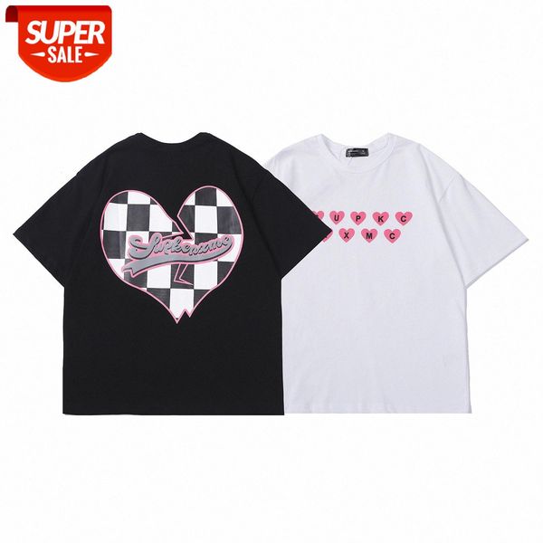 

brand supkcnxmc heartbreak love letter short sleeve batch #mj85, White;black