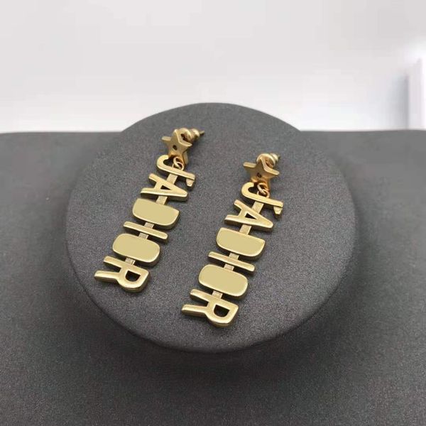 

design jewelry new vintage style letters stars simple fashion small fragrance ins fashion earrings, Golden
