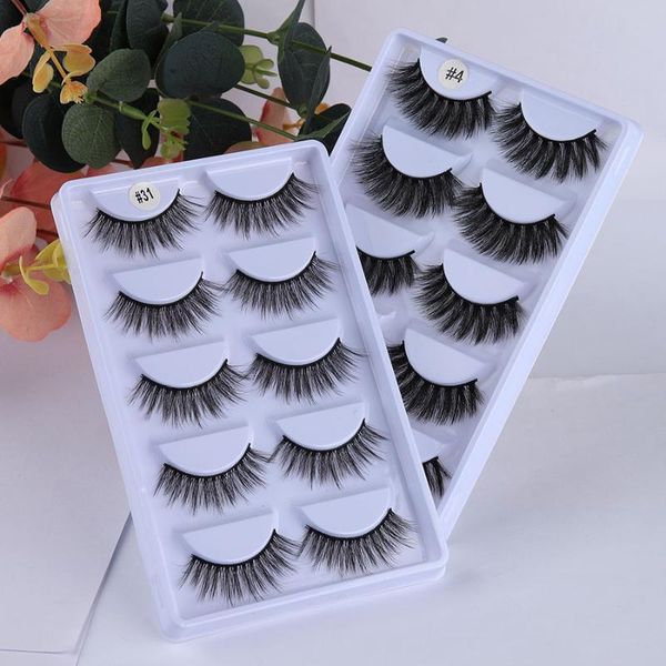 

false eyelashes 2021 wholesale messy faux mink lashes natural soft makeup fake in bulk